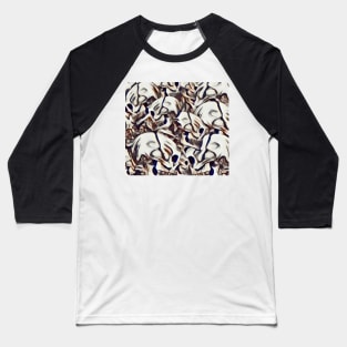 Skulls, skulls and skulls, with a sprinkling of skulls Baseball T-Shirt